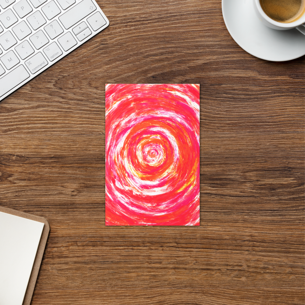 carte double fêtes des mères rose