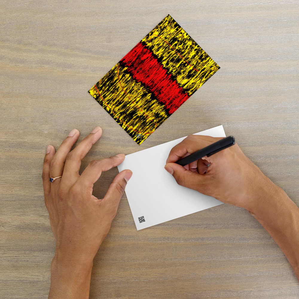 Carte de Noël : Offrez vos vœux de Noël avec cette carte élégante ornée d’art abstrait. #CarteDeNoël #VœuxAbstraits

