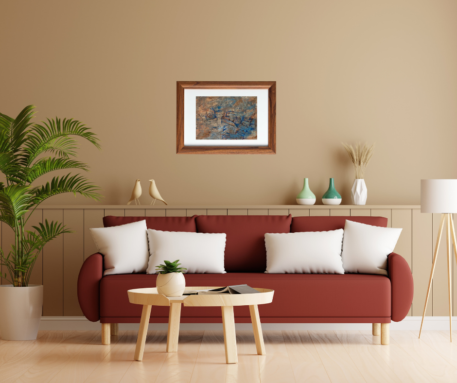 Toile "Terre Mer 3"