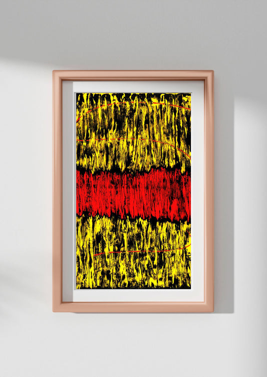 Affiche murale de peinture abstraite colorée – Une explosion de couleurs vives pour égayer votre intérieur.