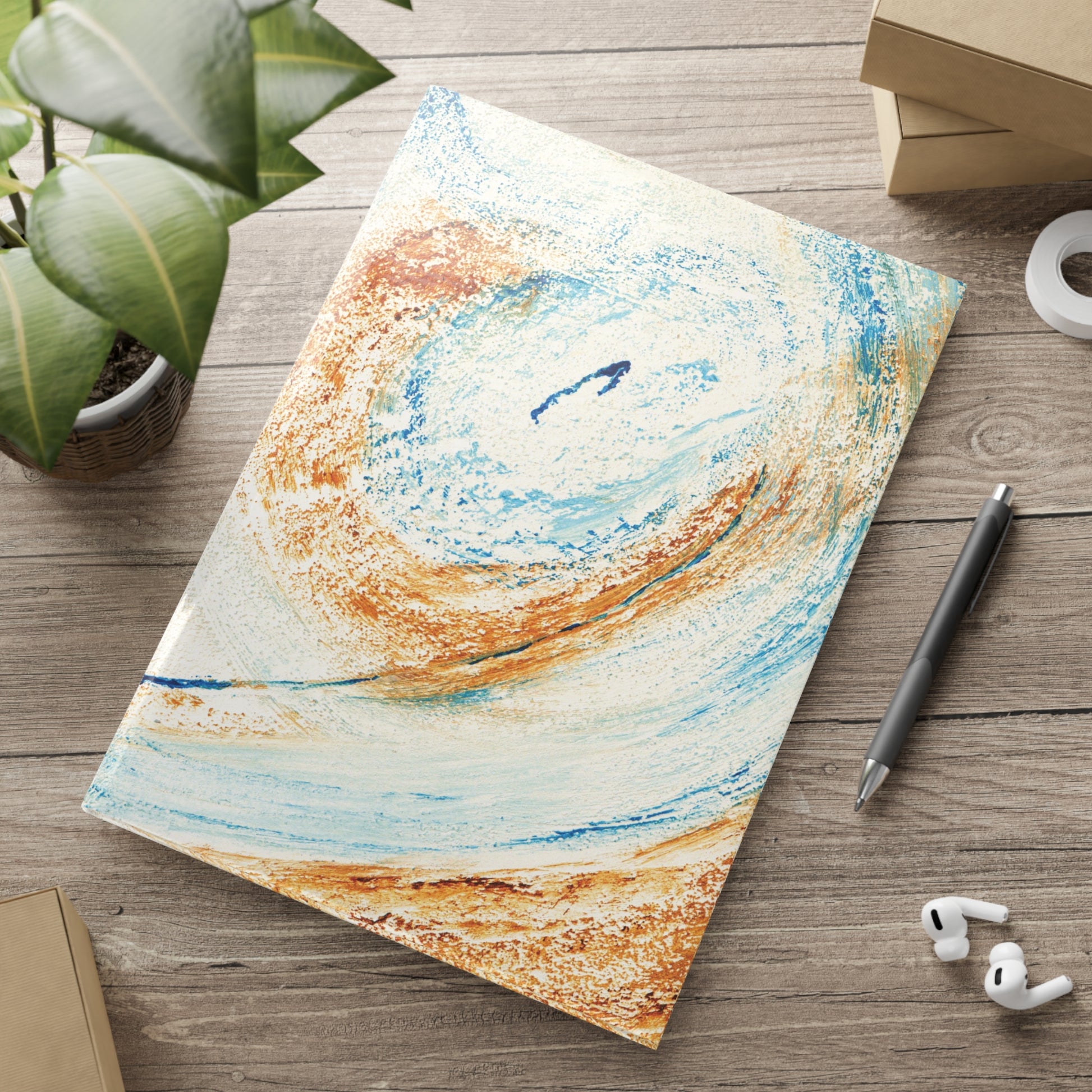 journal d'écriture sable bleu pour le travail, l'école. cadeau pour homme, fêtes des pères, Noël