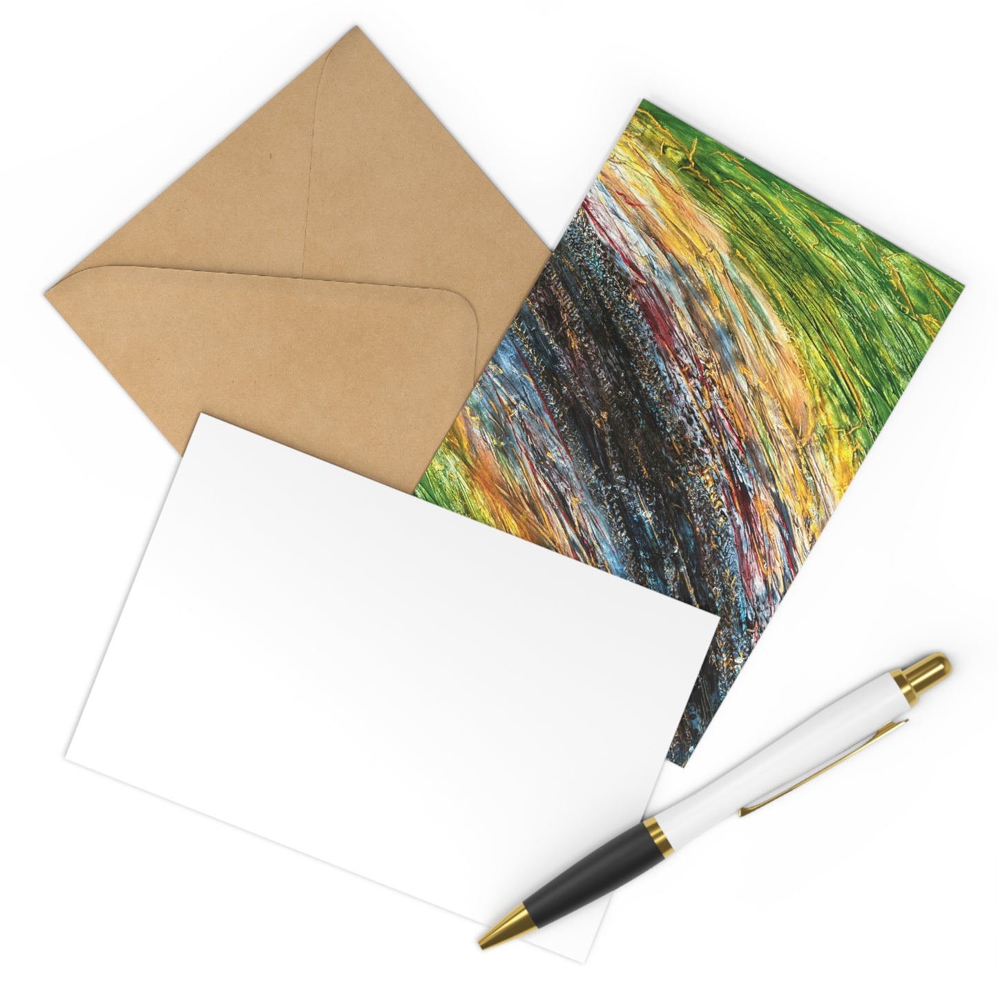 Lot de cartes de vœux avec designs artistiques Breathart, parfaits pour accompagner vos cadeaux.
