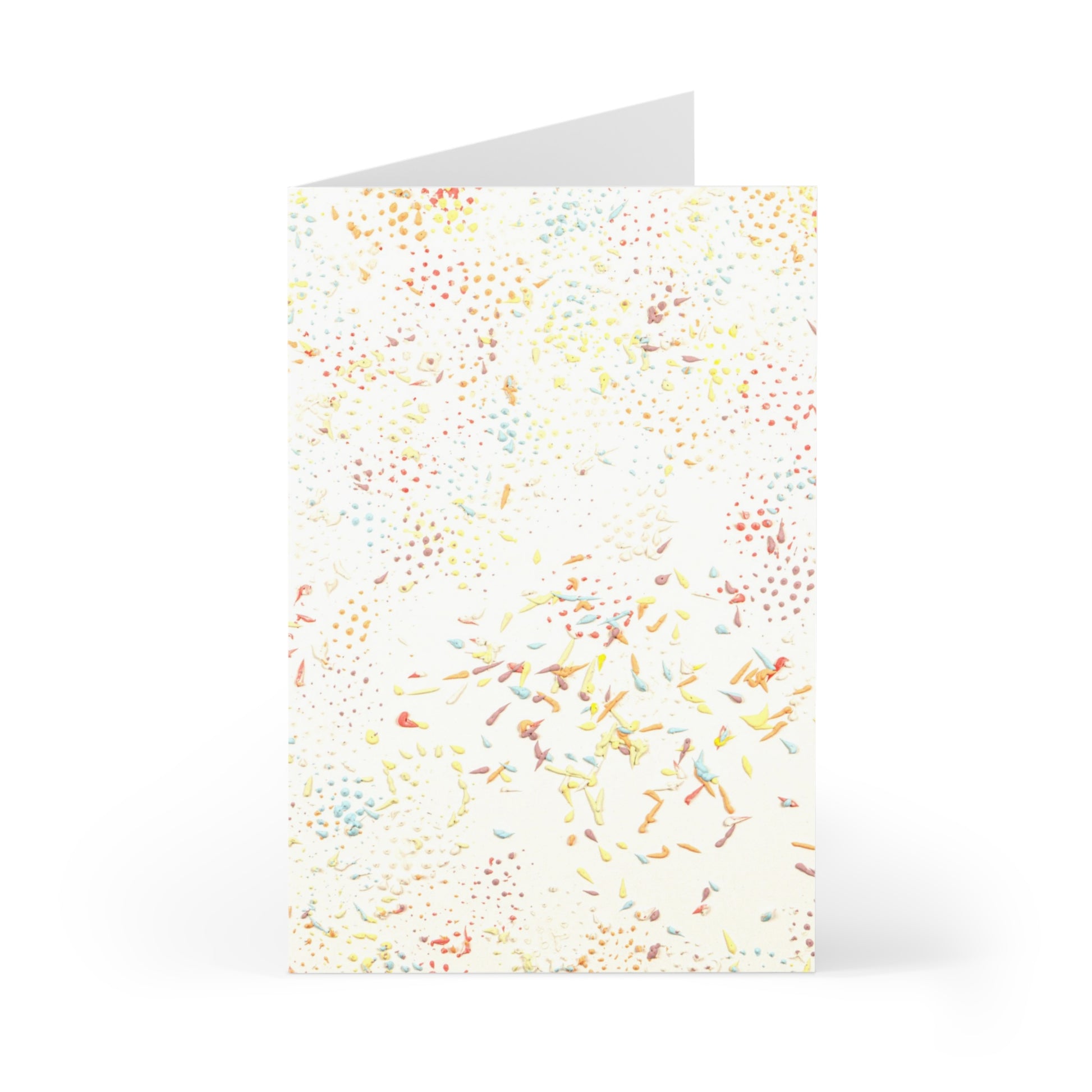 Lot de cartes de Noël avec peinture Breathart en violet et crème pastels