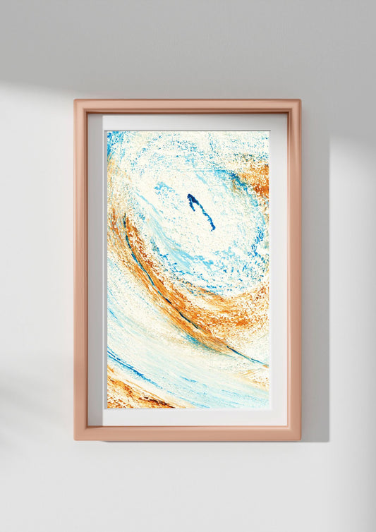 Tableau abstrait contemporain en pastels blanc – Un choix élégant et intemporel pour un décor chic.