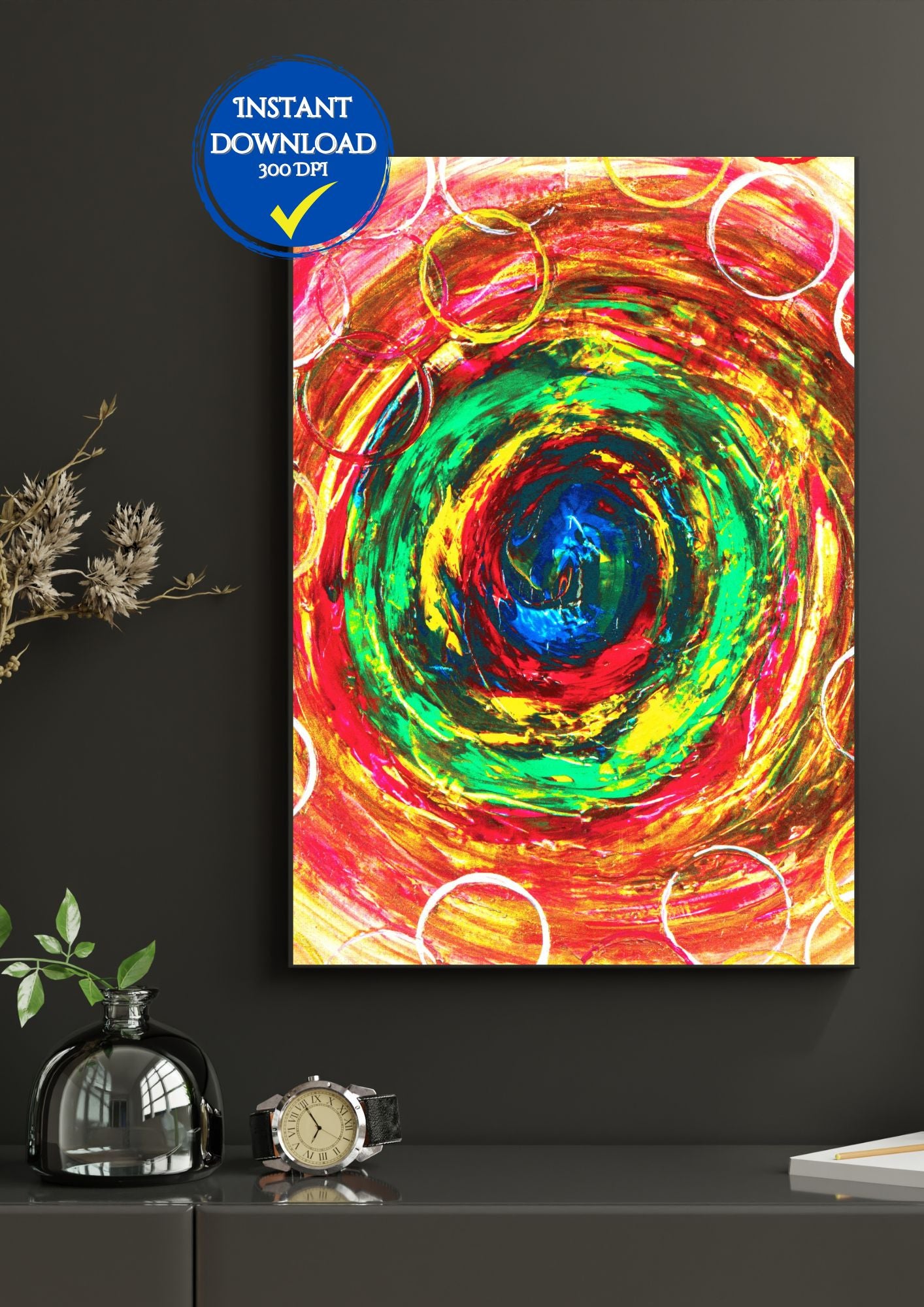 Affiche abstraite colorée : Apportez une touche de couleur à votre intérieur avec cette affiche vibrante. Idéale pour les amateurs d’art moderne. #ArtAbstrait #AfficheColorée

