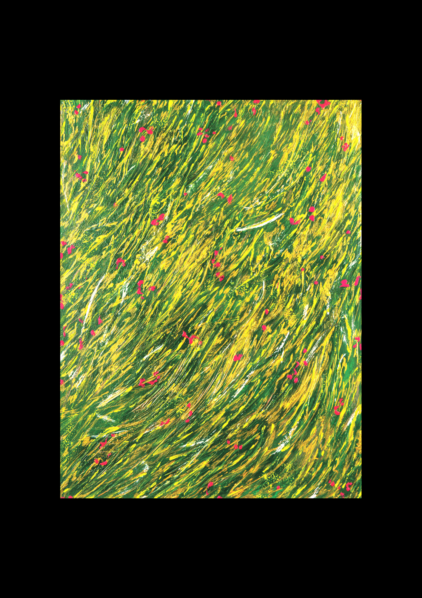 toile florale peinture abstraite pour décoration intérieur