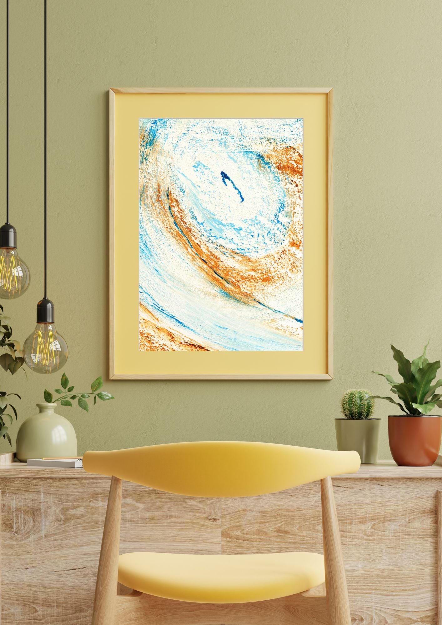 Peinture abstraite énergique avec éclaboussures de peinture pour le Nouvel An – Un design qui apporte du caractère et de la vitalité pour commencer l’année en beauté.